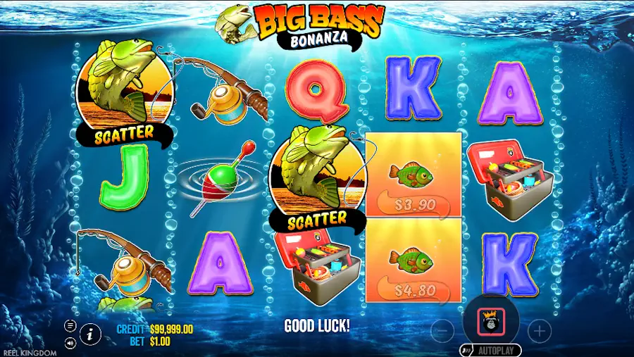 Big Bass Bonanza Demo play Screenshot